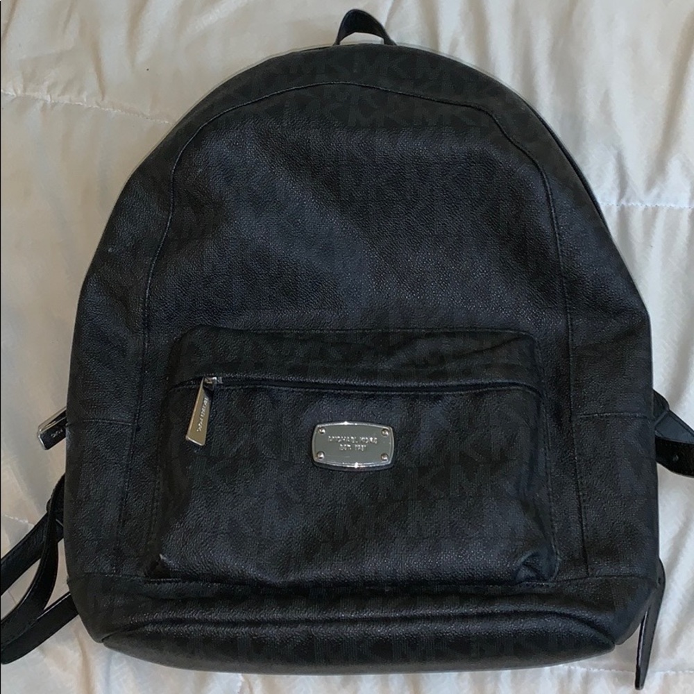 Michael Kors Black Backpack- like brand new!!